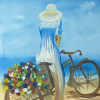 At The Beach, 20" x 24", Oil on canvas - Image 2